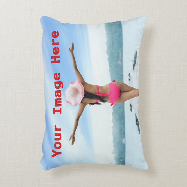 ¡NUEVO! Almohada de acento de 12" x 16" - Algodón  (Frente (Vertical))