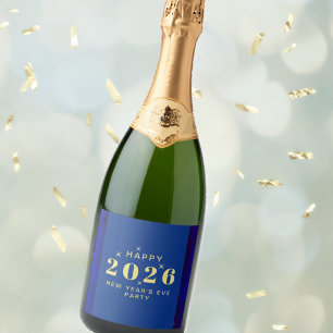 Nuevo año Eve Fiesta Etiqueta de alimentos y bebid