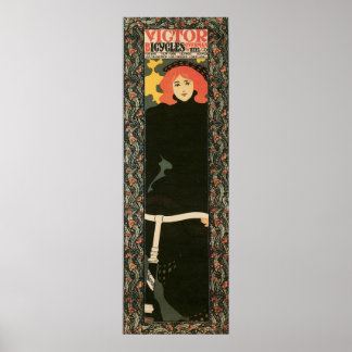Nuevo arte vintage vertical de 12" x 36"