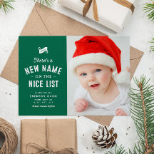 Nuevo bebé lindo dos foto verde Navidad