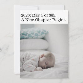 Nuevo capítulo moderno Año nuevo 2 tarjeta de vaca