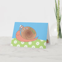 Nuevo caracol casero en tarjetas de felicitación d