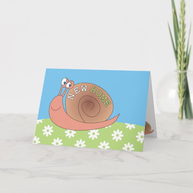 Nuevo caracol casero en tarjetas de felicitación d (Anverso)