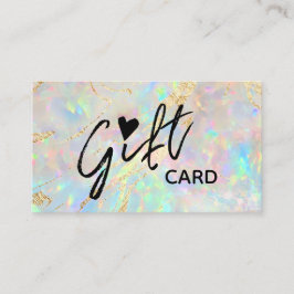 nuevo certificado de regalo de textura opal