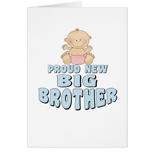 Nuevo chica orgulloso de hermano mayor (Frente)