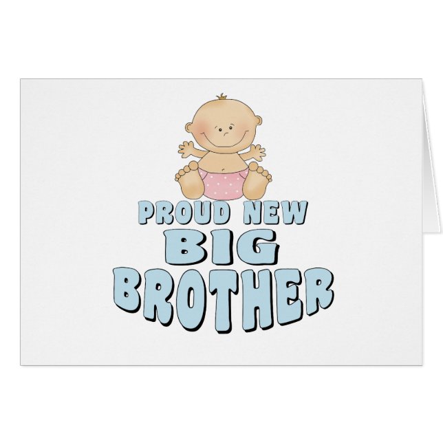 Nuevo chica orgulloso de hermano mayor (Anverso (Horizontal))