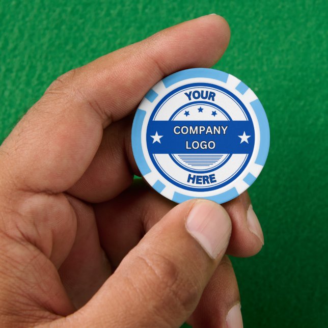 ¡NUEVO! Chips de póquer - Azul claro - Personaliza (Mano)