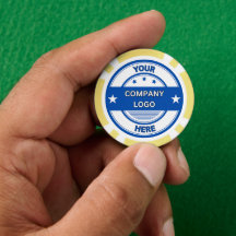 ¡NUEVO! Chips de póquer - Personalizado amarillo
