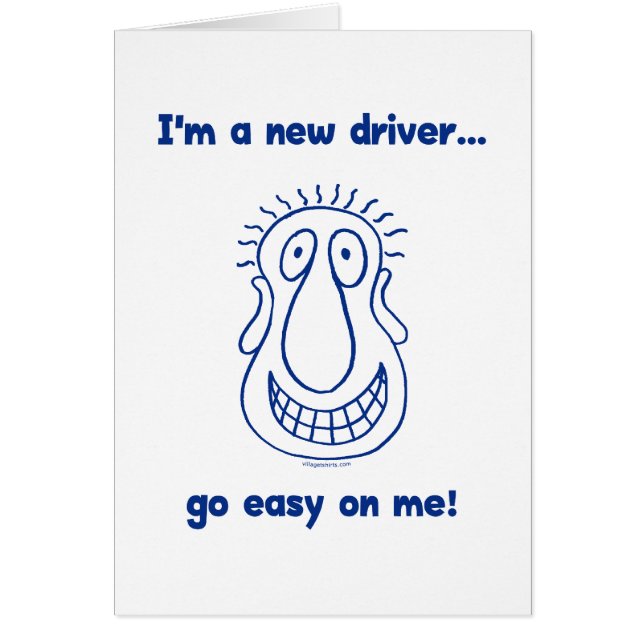 Nuevo conductor adolescente joven (Frente)