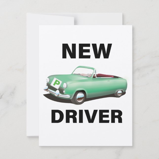 Nuevo conductor de automóvil provisional (Anverso)