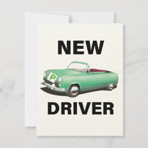 Nuevo conductor de automóvil provisional