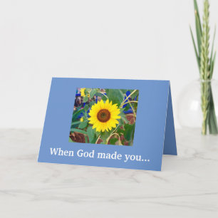 Nuevo Cuando Dios Te Hizo... Tarjeta de cumpleaños