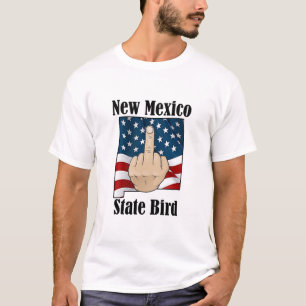 Nuevo dedo medio de la camiseta de la remera del e