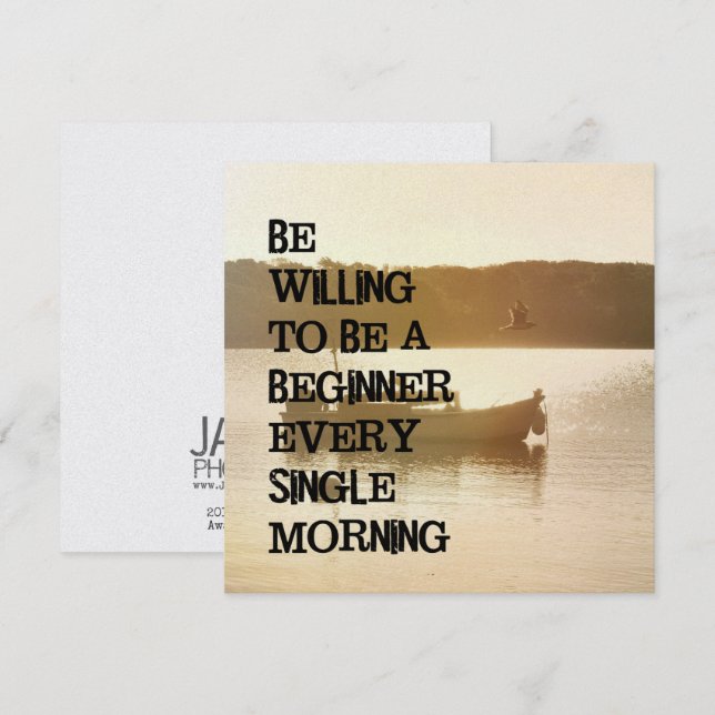 NUEVO DÍA 5.25 x 5.25 tarjeta (Anverso / Reverso)