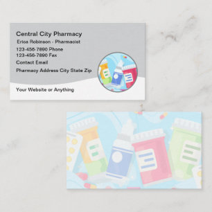 Nuevo diseño de tarjetas de presentación de farmac