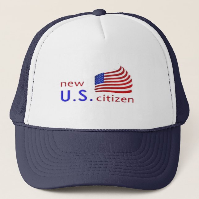 nuevo estadounidense orgullo ciudadano gorra diseñ (Anverso)