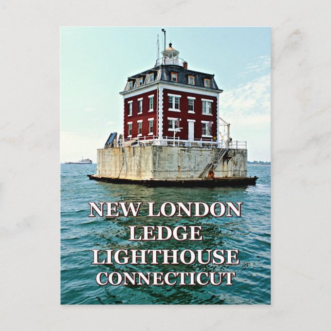 Nuevo faro de London Ledge, tarjeta postal Connect (Anverso)