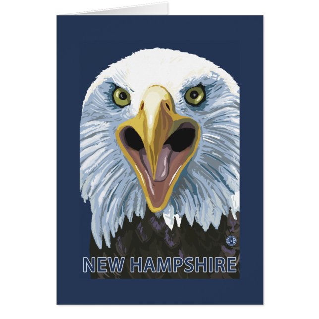 Nuevo Hampshire Eagle Arriba Cerca (Frente)