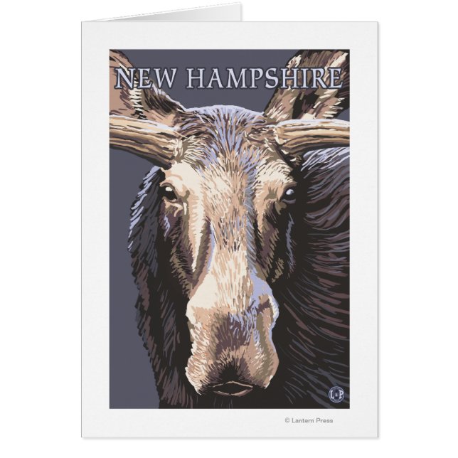 Nuevo Hampshire Moose Arriba Cerca (Frente)