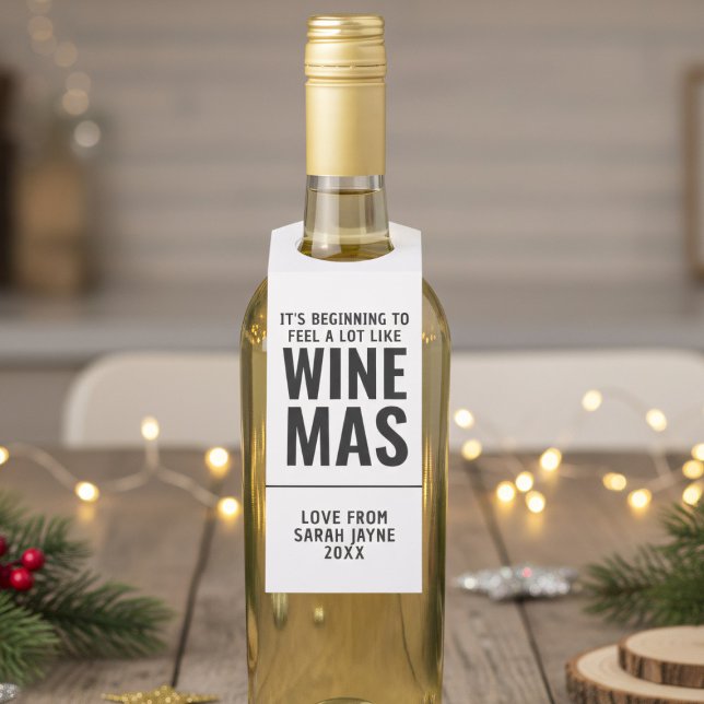 Nuevo hogar Calentador Winemas Etiqueta de colgant (Perfect for housewarming gifts at christmas (or any time of year) Winemas is my favorite season!)