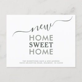 Nuevo Hogar Dulce Hogar Tipografía Moderna Anuncio