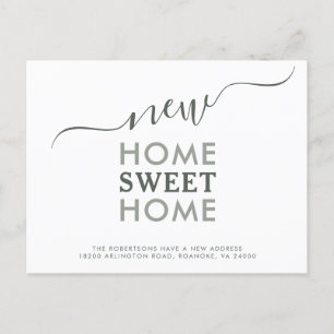 Nuevo Hogar Dulce Hogar Tipografía Moderna Anuncio
