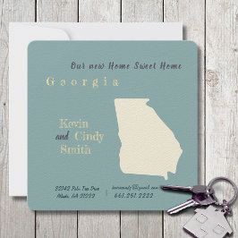 Nuevo hogar Georgia tarjeta postal móvil de Invita
