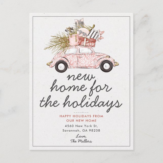 Nuevo Hogar para el Anuncio de Mudanza de Auto en  (Anverso)