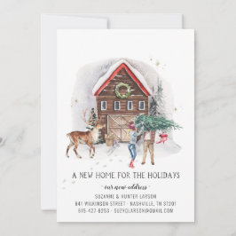 Nuevo Hogar Para La Invitación De Traslado De Vaca