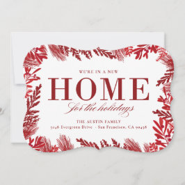 Nuevo hogar para la invitación móvil de vacaciones