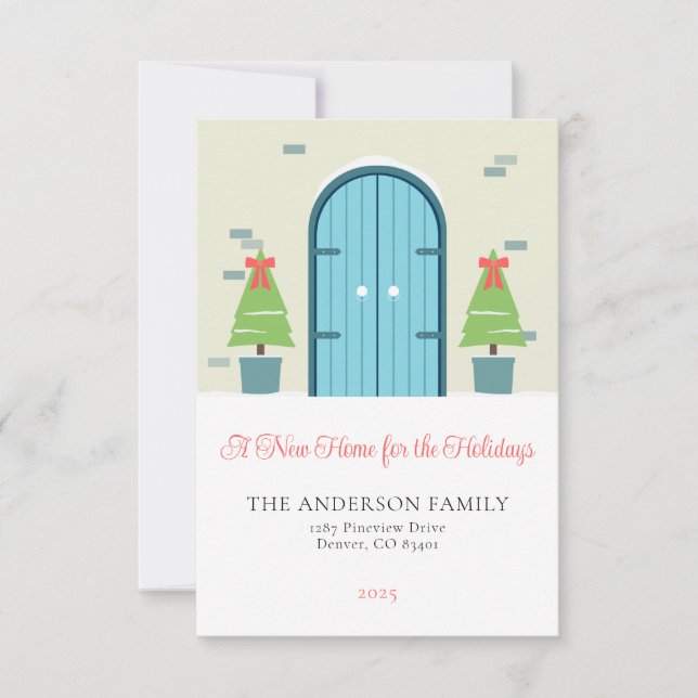 Nuevo hogar para la tarjeta de felicitación de Nav (Anverso)