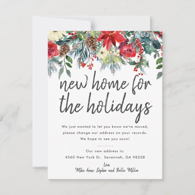 Nuevo hogar para la tarjeta de Invitación móvil de (Anverso)