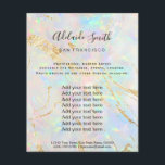 nuevo holograma de la piedra óptica FAUX Flyer<br><div class="desc">volante de artista profesional de maquillaje en salón de belleza</div>