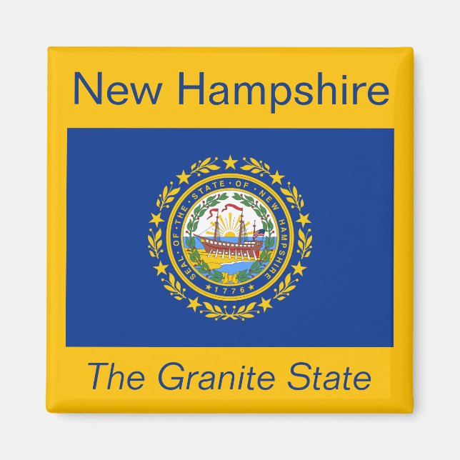 Nuevo imán de bandera de Hampshire (Frente)