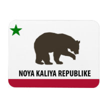 Nuevo imán de bandera de la República de Californi