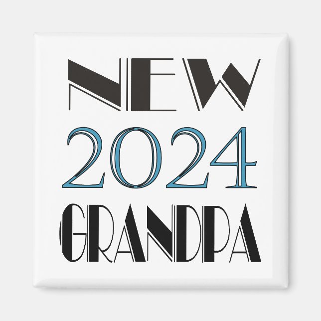 Nuevo imán del abuelo de 2024 (Frente)