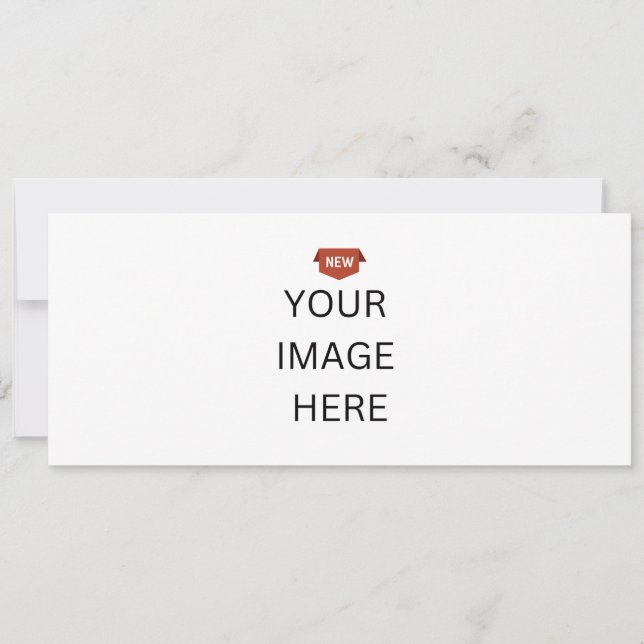 ¡NUEVO! Invitación - 4" x 9.25" - Personalizada (Anverso)