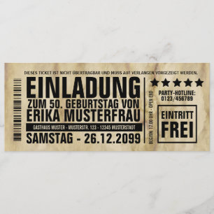 NUEVO: Invitación a 50. Cumpleaños con barra