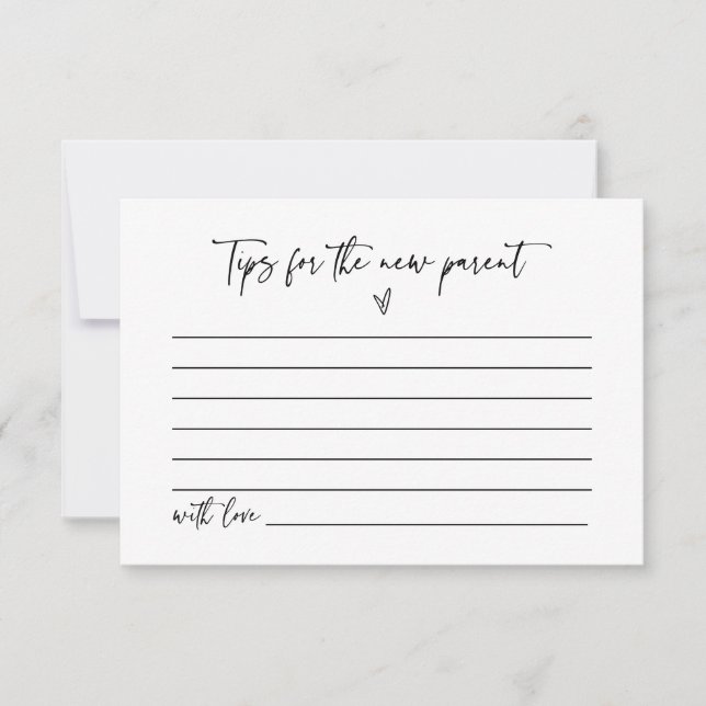 Nuevo juego de actividad de Baby Shower de tarjeta (Anverso)