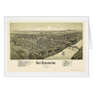 Nuevo Kensington, mapa panorámico del PA - 1902