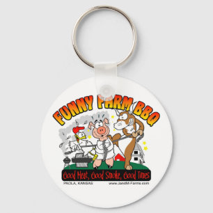 NUEVO llavero del Bbq de la granja divertida del