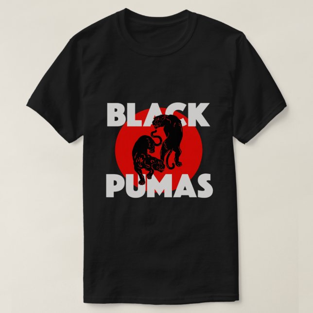 nuevo logo de banda de pumas negra camiseta clásic (Diseño del anverso)