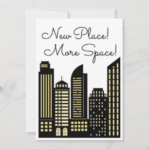 Nuevo lugar más espacio Nueva Invitación de aparta