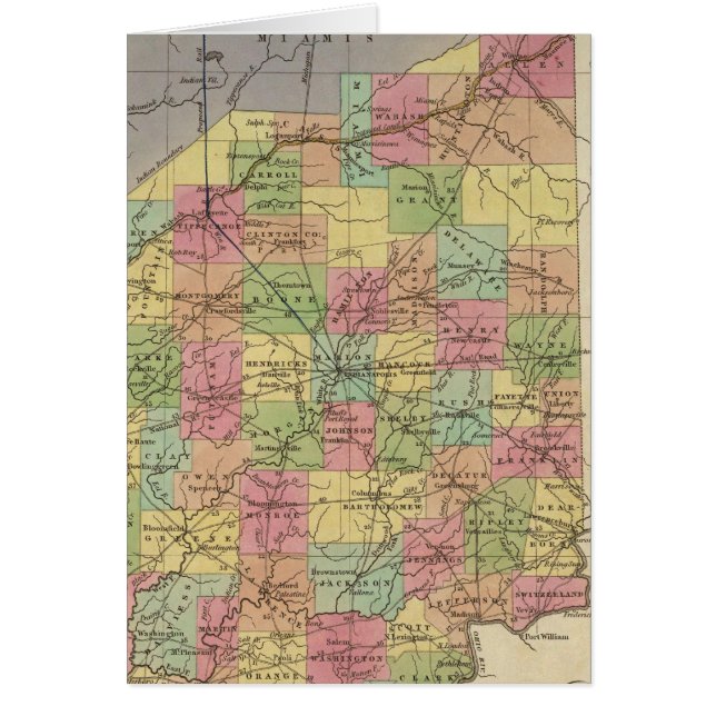 Nuevo mapa de Indiana (Frente)