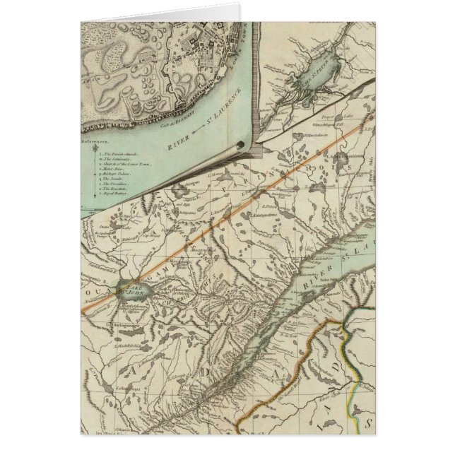 Nuevo mapa de la provincia de Quebec (Frente)