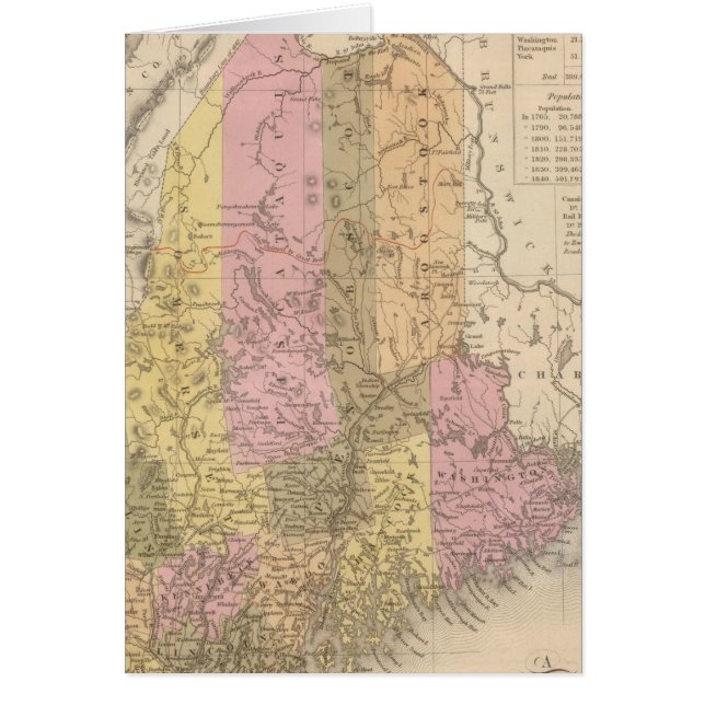 Nuevo mapa de Maine (Frente)