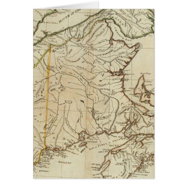 Nuevo mapa de Nueva Escocia y la isla de Breton de (Frente)