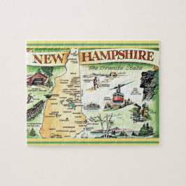 Nuevo mapa de postales de Hampshire rompecabezas