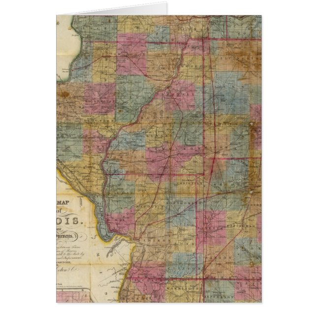 Nuevo mapa seccional del estado de Illinois 2 (Frente)