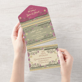 Nuevo marco - Invitación de boda todo en uno